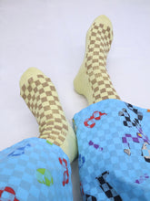 画像をギャラリービューアに読み込む, CHECKED SOCKS [YELLOW]
