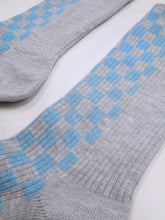 画像をギャラリービューアに読み込む, CHECKED SOCKS [GRAY]
