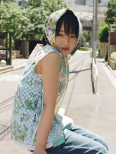 画像をギャラリービューアに読み込む, REWORK CHECK RING SCARF [A]
