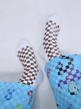 画像をギャラリービューアに読み込む, CHECKED SOCKS [WHITE]
