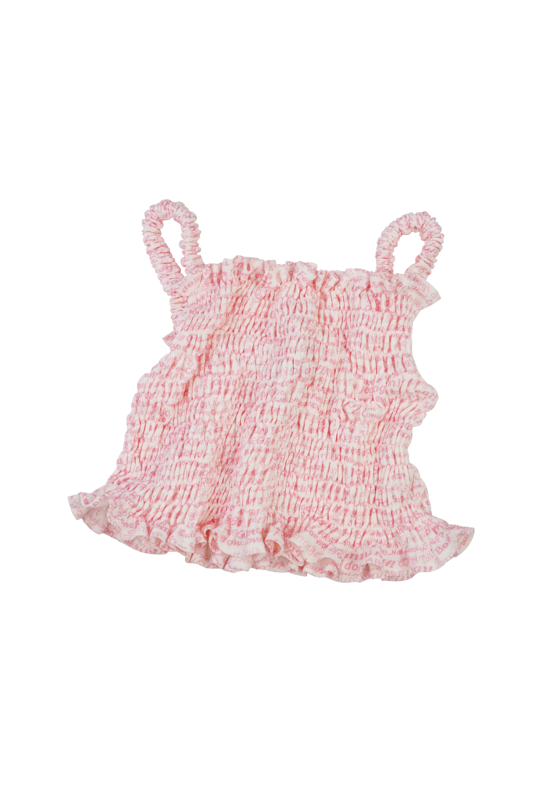 Shirring cami 【Bow Wow pink】