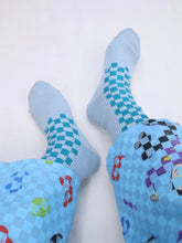 画像をギャラリービューアに読み込む, CHECKED SOCKS [BLUE]
