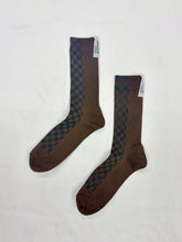 画像をギャラリービューアに読み込む, 【Rebirth by SIIILON】CHECKED SOCKS [BROWN]

