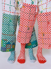 画像をギャラリービューアに読み込む, CHECKED SOCKS [RED]
