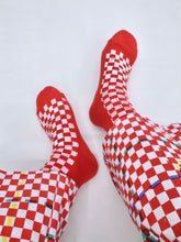 画像をギャラリービューアに読み込む, CHECKED SOCKS [RED]
