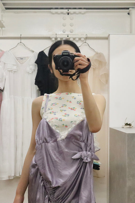 thermal tank-top[MIX flower] – SIIILON